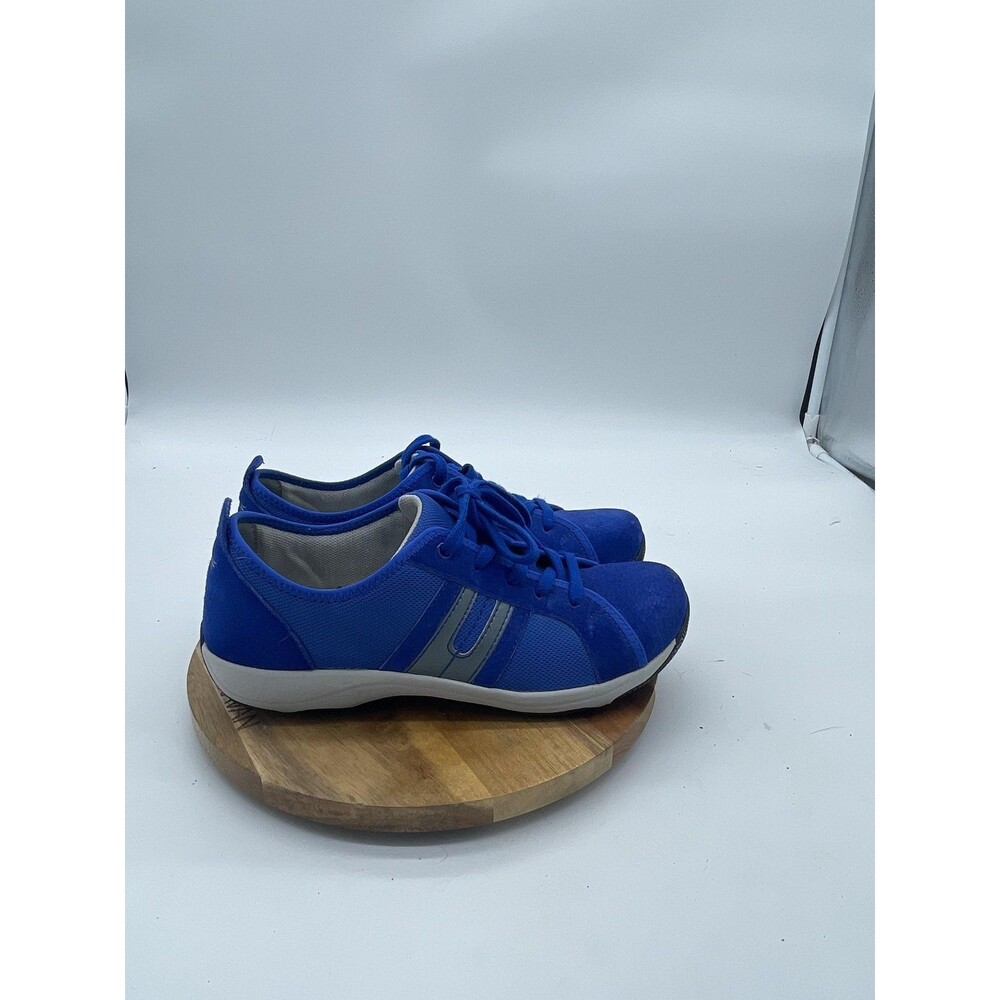 Dansko Heidi Sneakers Womens 7.5 Blue Lace Up Mesh Comfort Walking Casual Shoes